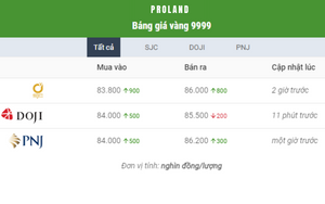 Giá vàng đạt đỉnh 